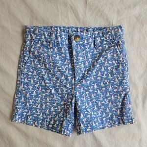 Vineyard Vines Boys Breaker Shorts Blue Sailboat Print